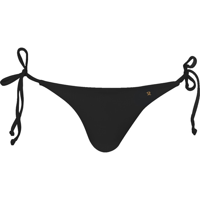 Women's Nina String Bikini Bottom, Black/Mocha - Two Pieces - 1