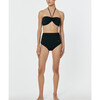 Women's Iro String Bandeau Bikini Top, Black - Two Pieces - 2 - thumbnail