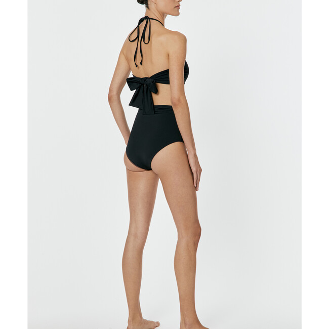 Women's Iro String Bandeau Bikini Top, Black - Two Pieces - 3