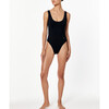 Women's Cora Scoop One Piece, Black/Mocha - One Pieces - 3