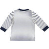 Striped Bunny Sweatshirt and Dungarees, Yellow - Mixed Apparel Set - 4