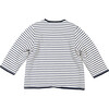 Reversible Quilted Breton Stripes Coat, Cream - Jackets - 4