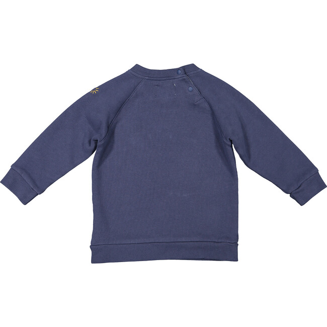 Sausage Dog Sweatshirt and Breton Stripes Joggers, Navy and Cream - Mixed Apparel Set - 4