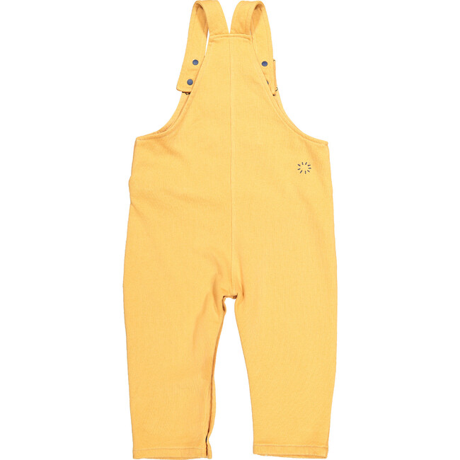 Striped Bunny Sweatshirt and Dungarees, Yellow - Mixed Apparel Set - 6