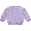 Ruffled Collar Blouse and Flower Power Sweatshirt, Lavender and White - Mixed Apparel Set - 6