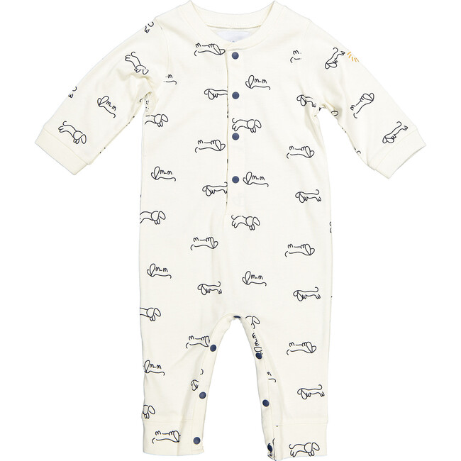 Sausage Dogs Playsuit and Blanket, Cream - Mixed Accessories Set - 3