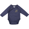 Pack Bodysuits, Navy and Cream - Onesies - 2 - thumbnail