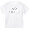 No Filter T-shirt, White - T-Shirts - 1 - thumbnail