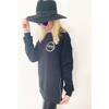 Vote Women's Side Zip Sweatshirt, Black - Sweatshirts - 2