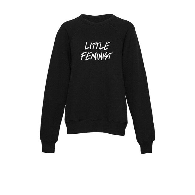 Little Feminist Youth Pullover, Black
