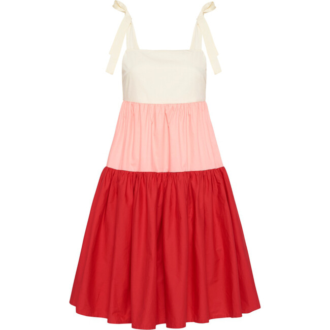 Women's Marguerite Cotton Dress, Stripe