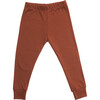 Rib Merino Wool Long Johns, Spice - Pajamas - 3 - thumbnail