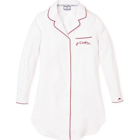*Exclusive* Womens "Je t'adore" Twill Nightshirt