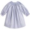Brussels Smocked Dress, Blue with Light Blue Stripe - Dresses - 1 - thumbnail