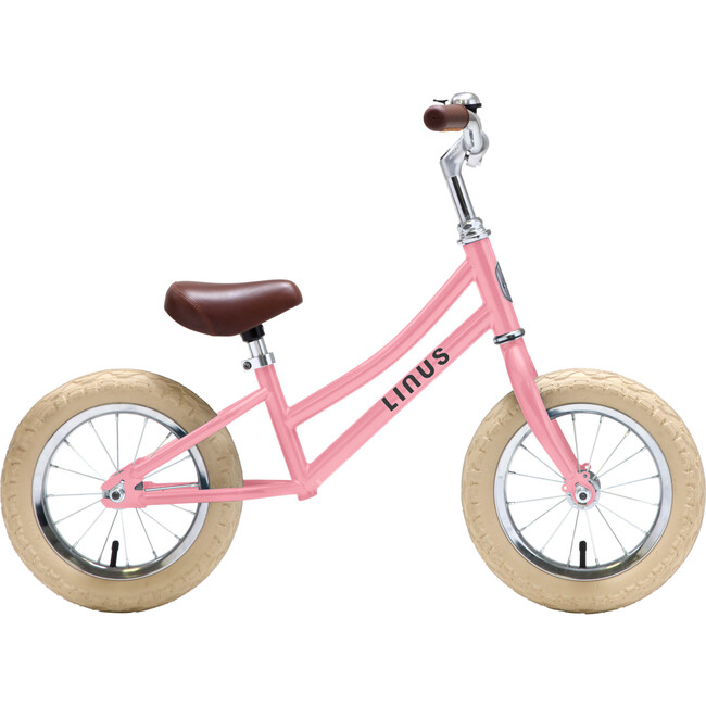Linus Balance 12", School Eraser Pink - Balance Bikes - 1