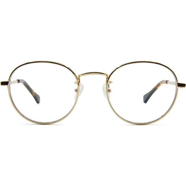 Adult Hamilton Glasses, Gold - Blue Light Glasses - 1