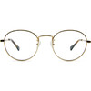 Adult Hamilton Glasses, Gold - Blue Light Glasses - 1 - thumbnail