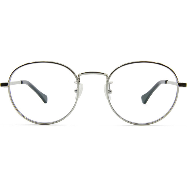 Adult Hamilton Glasses, Silver - Blue Light Glasses - 1 - zoom
