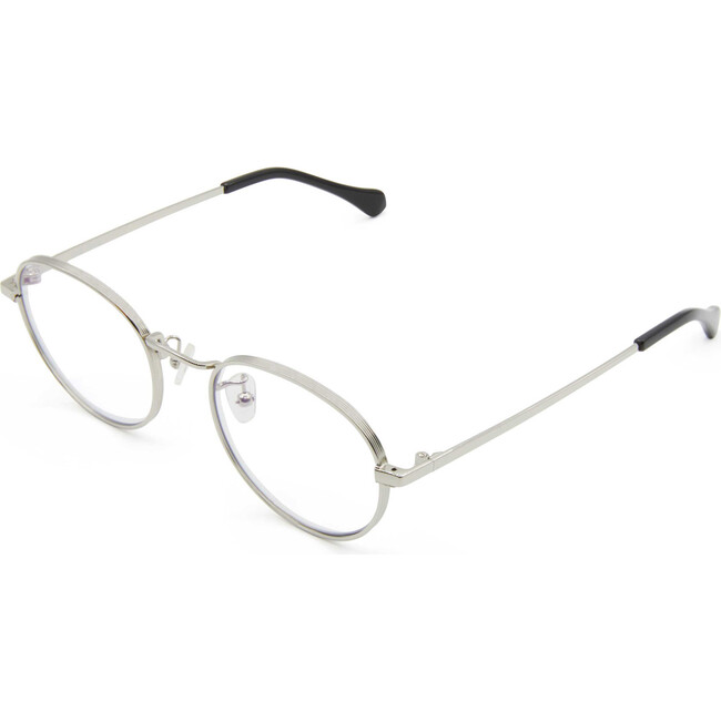 Adult Hamilton Glasses, Silver - Blue Light Glasses - 2