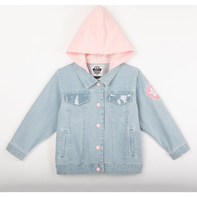 Andy & Evan x PAW Patrol Sequin Denim Jacket, Light Blue