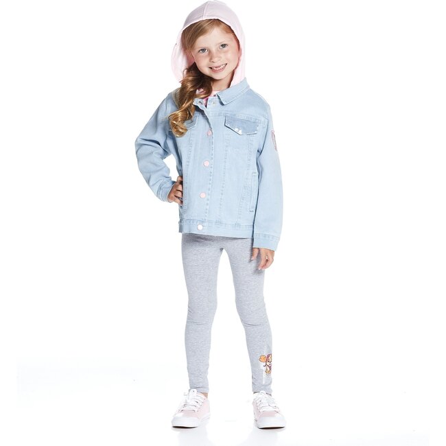 Andy & Evan x PAW Patrol Sequin Denim Jacket, Light Blue - Jackets - 2