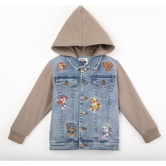 Andy & Evan x PAW Patrol Hooded Denim Jacket, Blue
