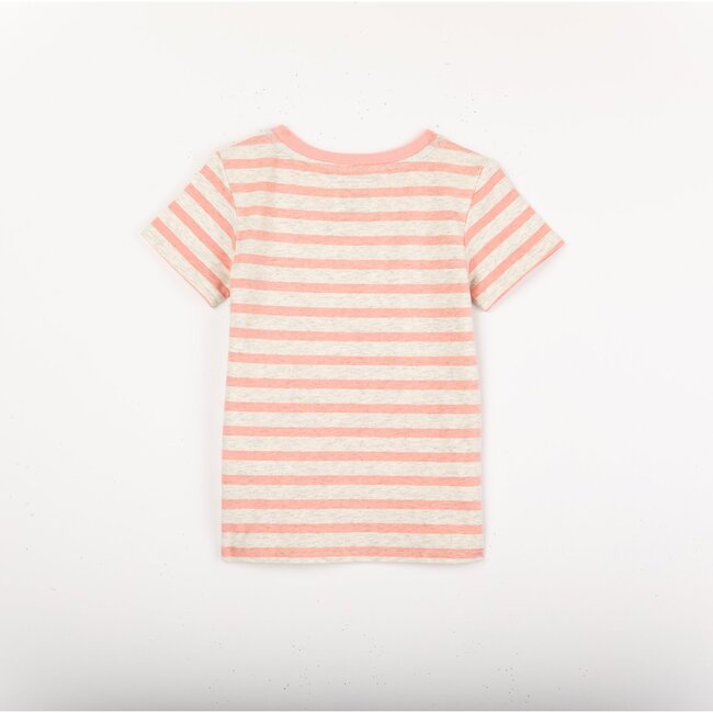 Andy & Evan x PAW Patrol Stripe Short Sleeve Tee, Pink - T-Shirts - 3