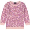Leopard Sweater Tunic, Pink - Sweaters - 1 - thumbnail