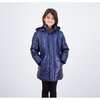 Long Bubble Coat, Blue - Jackets - 4 - thumbnail