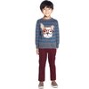 Dog Crew Neck Sweater, Grey - Sweaters - 2
