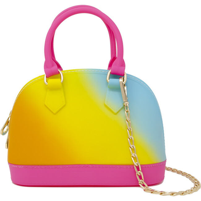 Tie Dye Jelly Bowling Crossbody Bag, Pink - Bags - 1
