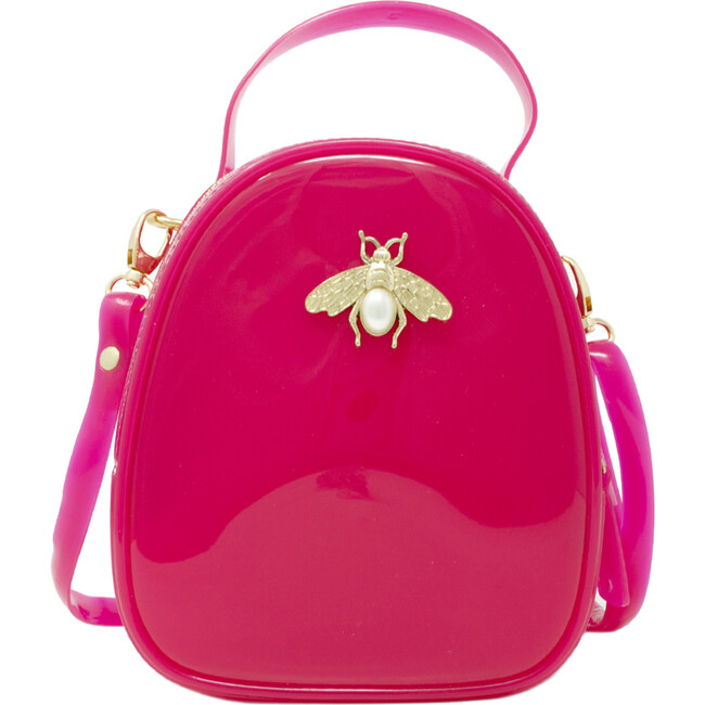 Jelly Bee Crossbody Handbag, Hot Pink