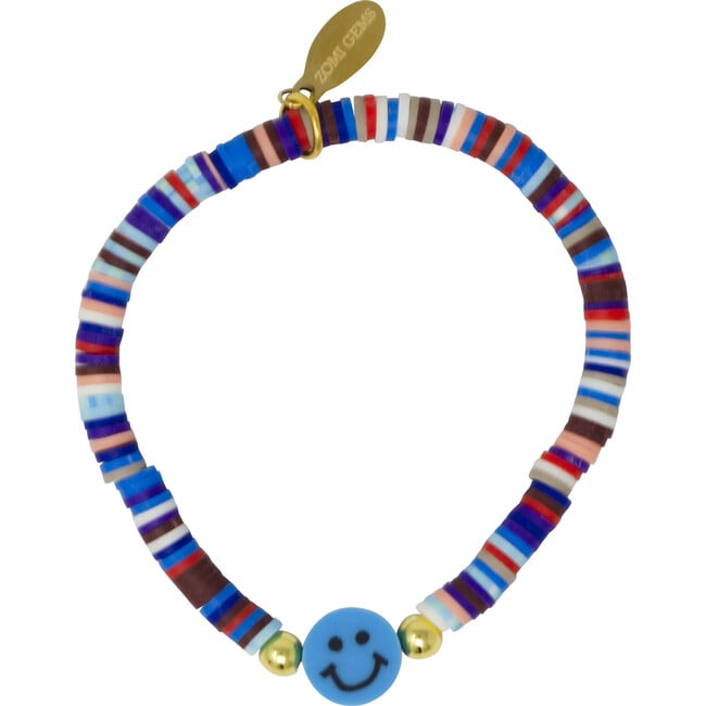 Happy Face Disk Bead Bracelet Set - Bracelets - 4