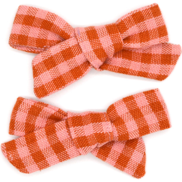 Folklore Small Bow Set Apricot - Hair Accessories - 1