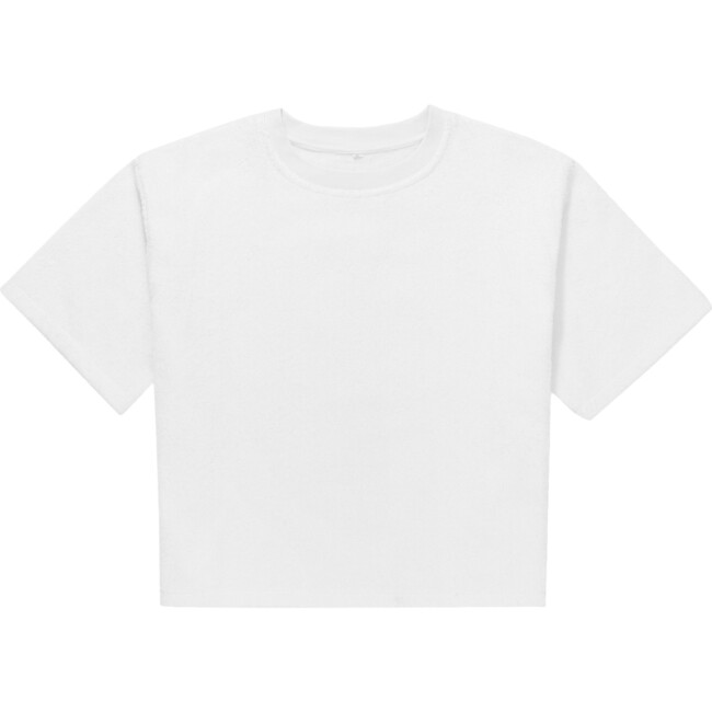 Adult Terry Towel Tee, Fluff White
