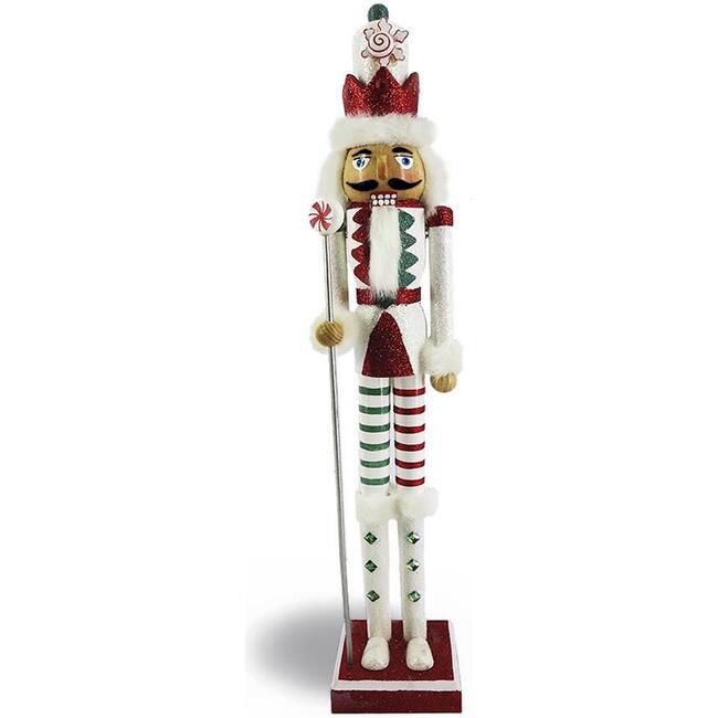 Candy Cane Nutcracker, Red/White Stripe