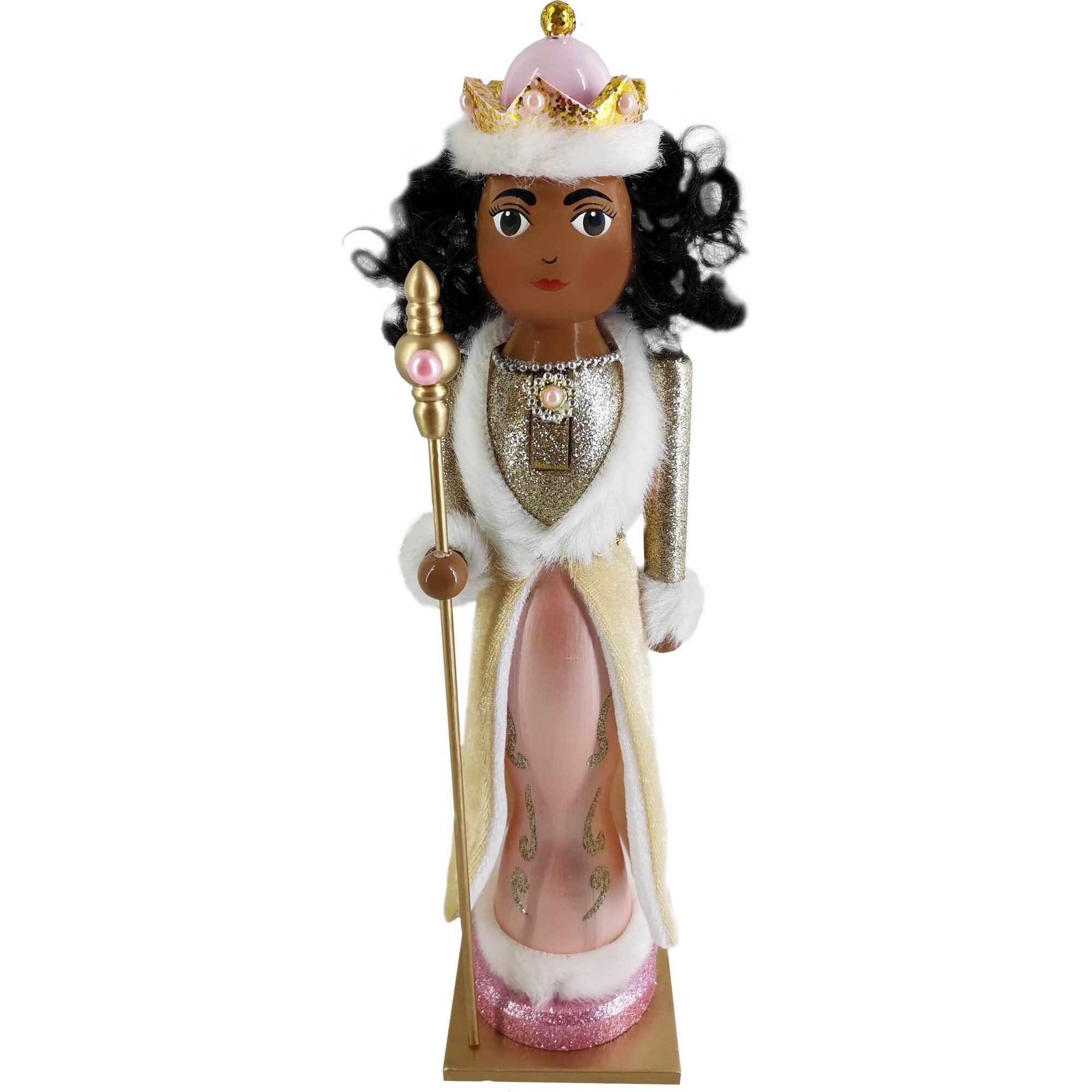 African American Queen Nutcracker, Rose Gold - Nutcrackers - 1