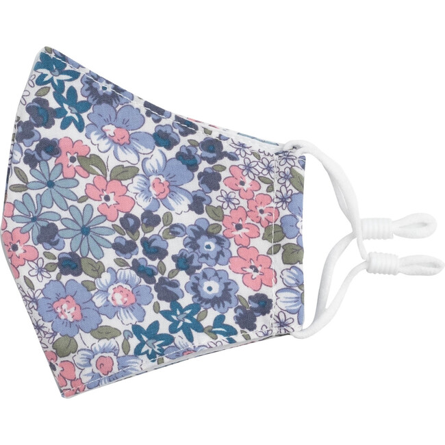 Floral Check Mask Bundle, Pink & Blue - Face Masks - 3