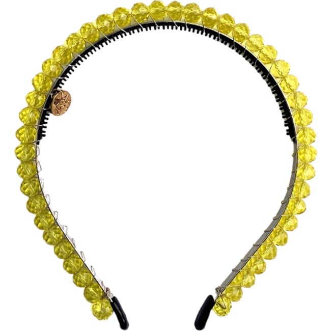 Crystal Tiara Headband, Lemon