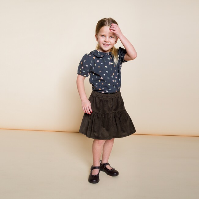 Tiered Skirt, Fir Green - Skirts - 2