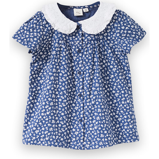 Fae Dress, Blue Floral