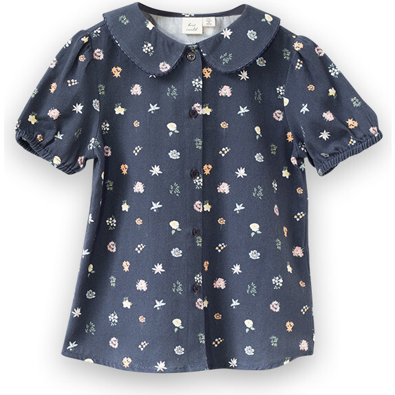 Betsy Top, Dark Navy Floral
