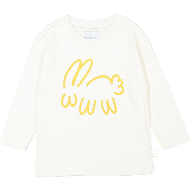 Bunny T-Shirt and Dungarees, Yellow - Mixed Apparel Set - 3