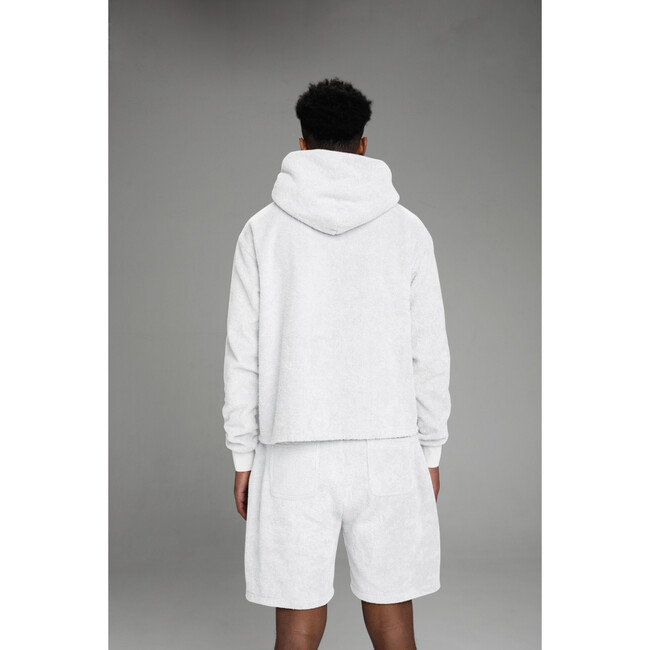 Adult Terry Towel Short, Fluff White - Shorts - 3