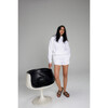 Adult Terry Towel Hooded Sweatshirt, Fluff White - Sweatshirts - 3