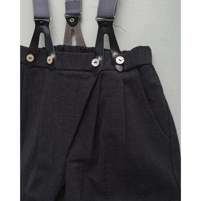 Morfeo Trousers, Black Linen - Pants - 3