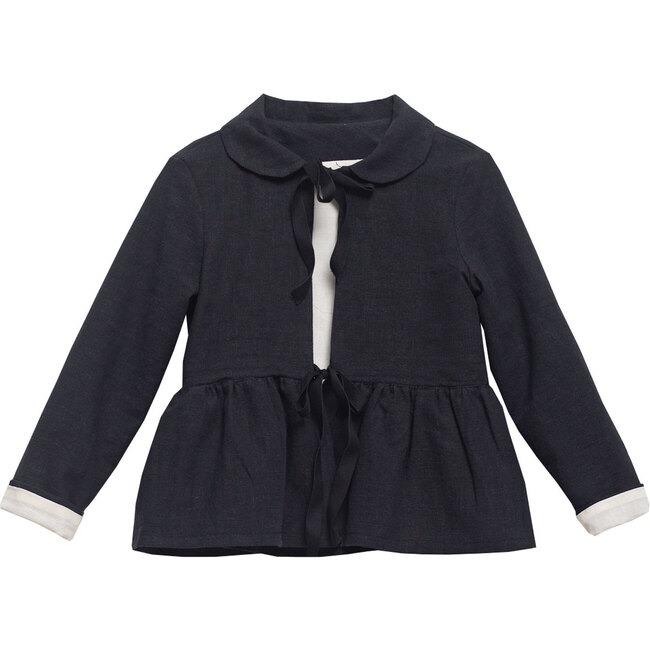 Bo Jacket, Black Linen