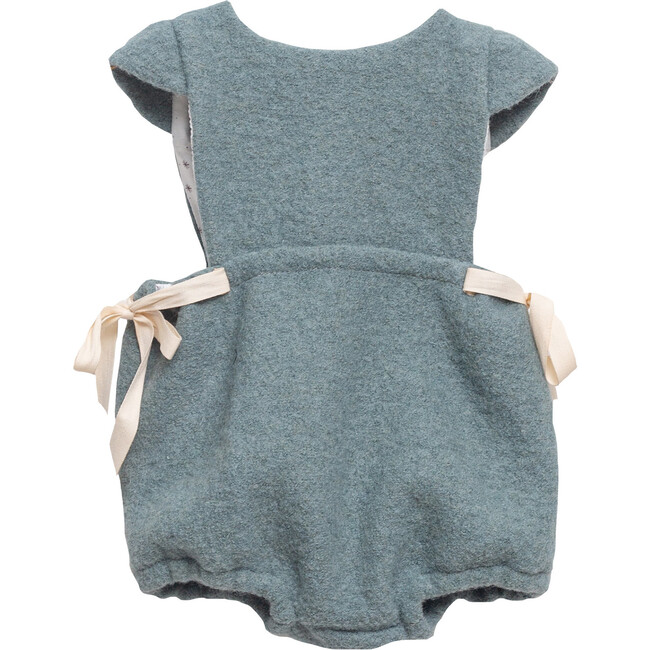 Helga Romper, Boiled Wool Aqua - Rompers - 1