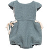 Helga Romper, Boiled Wool Aqua - Rompers - 1 - thumbnail