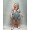 Helga Romper, Boiled Wool Aqua - Rompers - 3